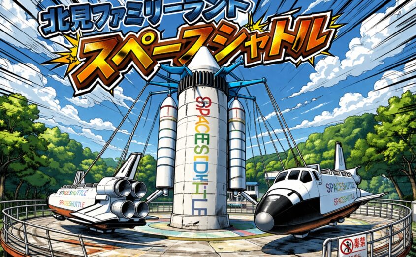【道東旅行の穴場】北見ファミリーランドのスペースシャトルが最高すぎた！入場無料で子どもも大人も大興奮