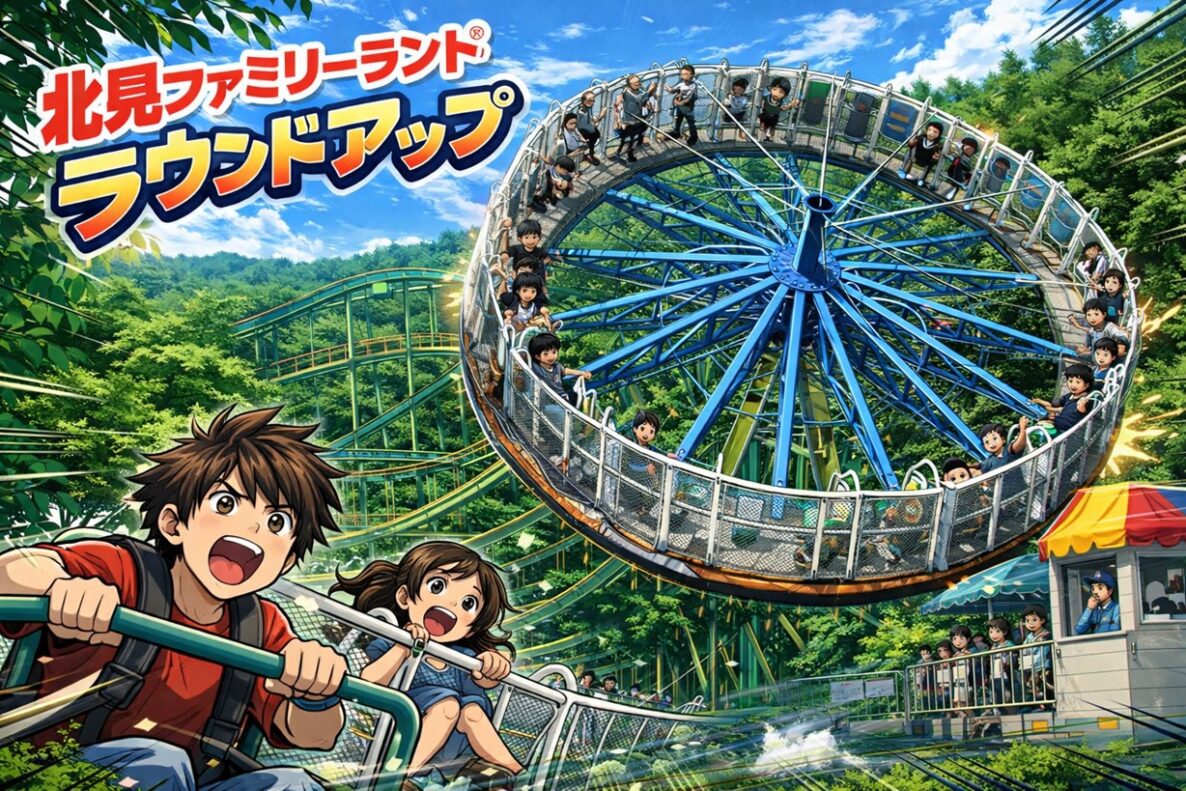 北見ファミリーランドの「ラウンドアップ」がクセになる怖さ！子連れファミリー必見の人気遊具レポ