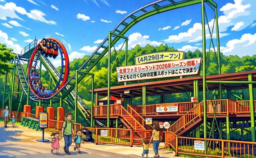 【4月29日オープン】北見ファミリーランド2026年シーズン開幕！子どもと行くGWの定番スポットはここで決まり