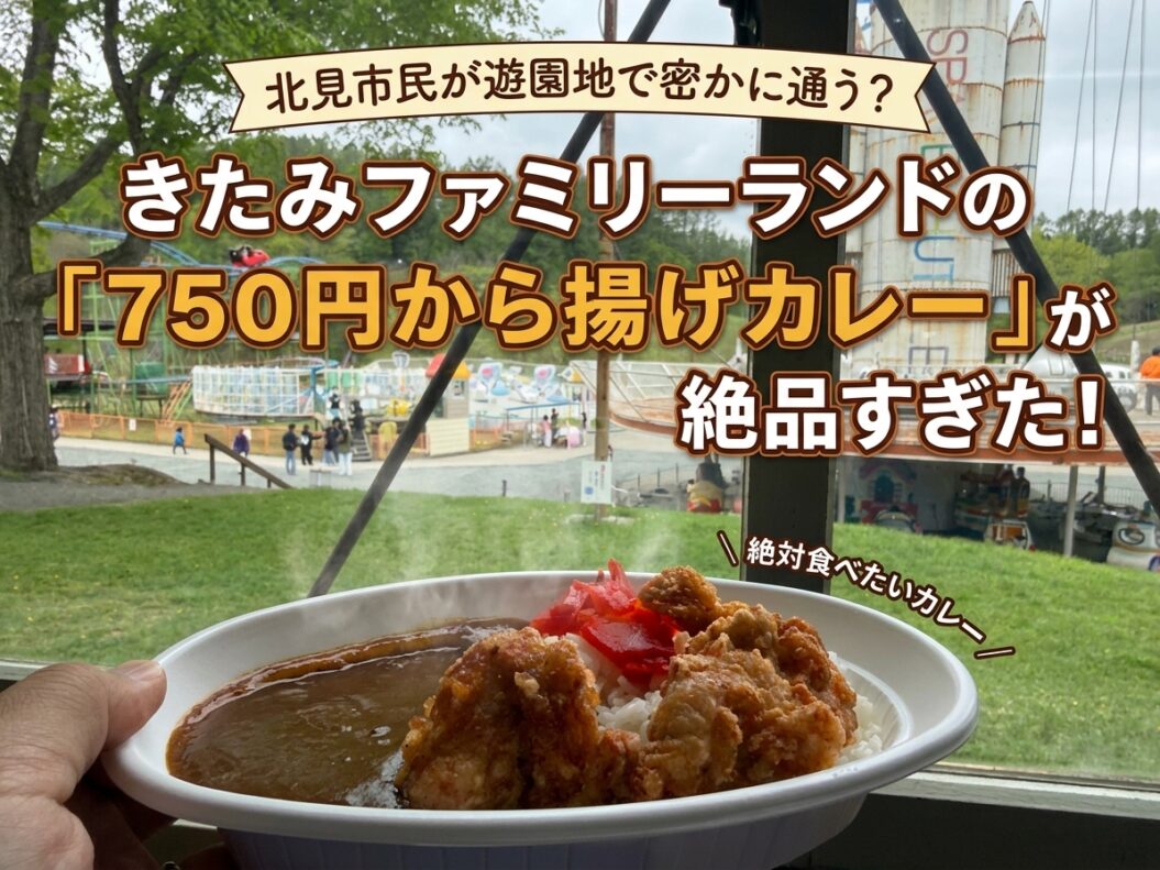保護中: 北見市民が遊園地で密かに通う？きたみファミリーランドの「750円から揚げカレー」が絶品すぎた！