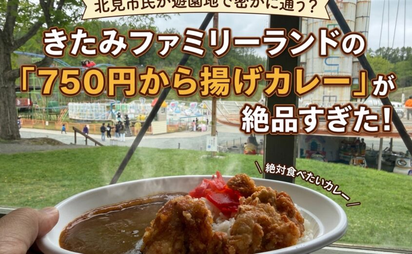 保護中: 北見市民が遊園地で密かに通う？きたみファミリーランドの「750円から揚げカレー」が絶品すぎた！